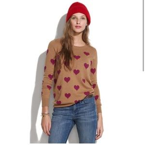 Wallace Madewell heart sweater size small